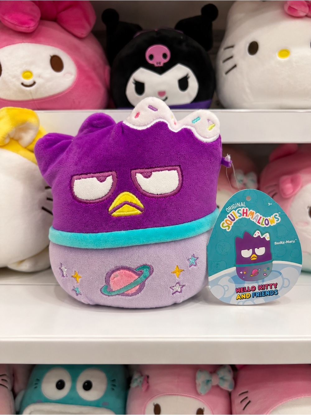 Squishmallows Badtz-Maru Space Plush Hello Kitty Friends NWT